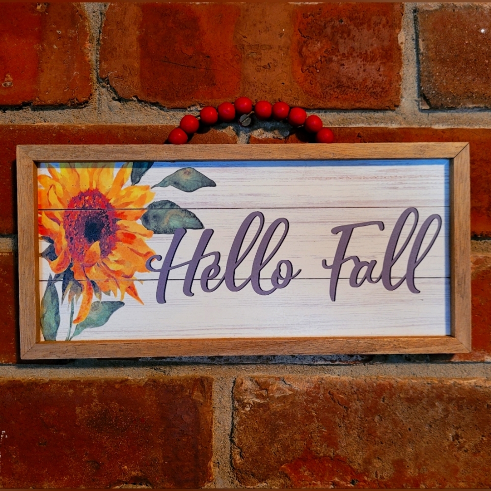 Hello Fall Sign